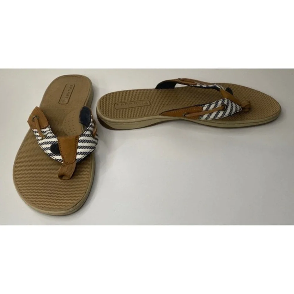 Sperry Topsiders Seafish Women's Thong Sandals-Size 9M. Great Condition! Comfy